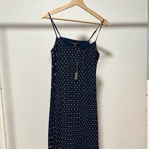 Banana Republic PETITE POLKA DOT PLEATED MAXI DRESS